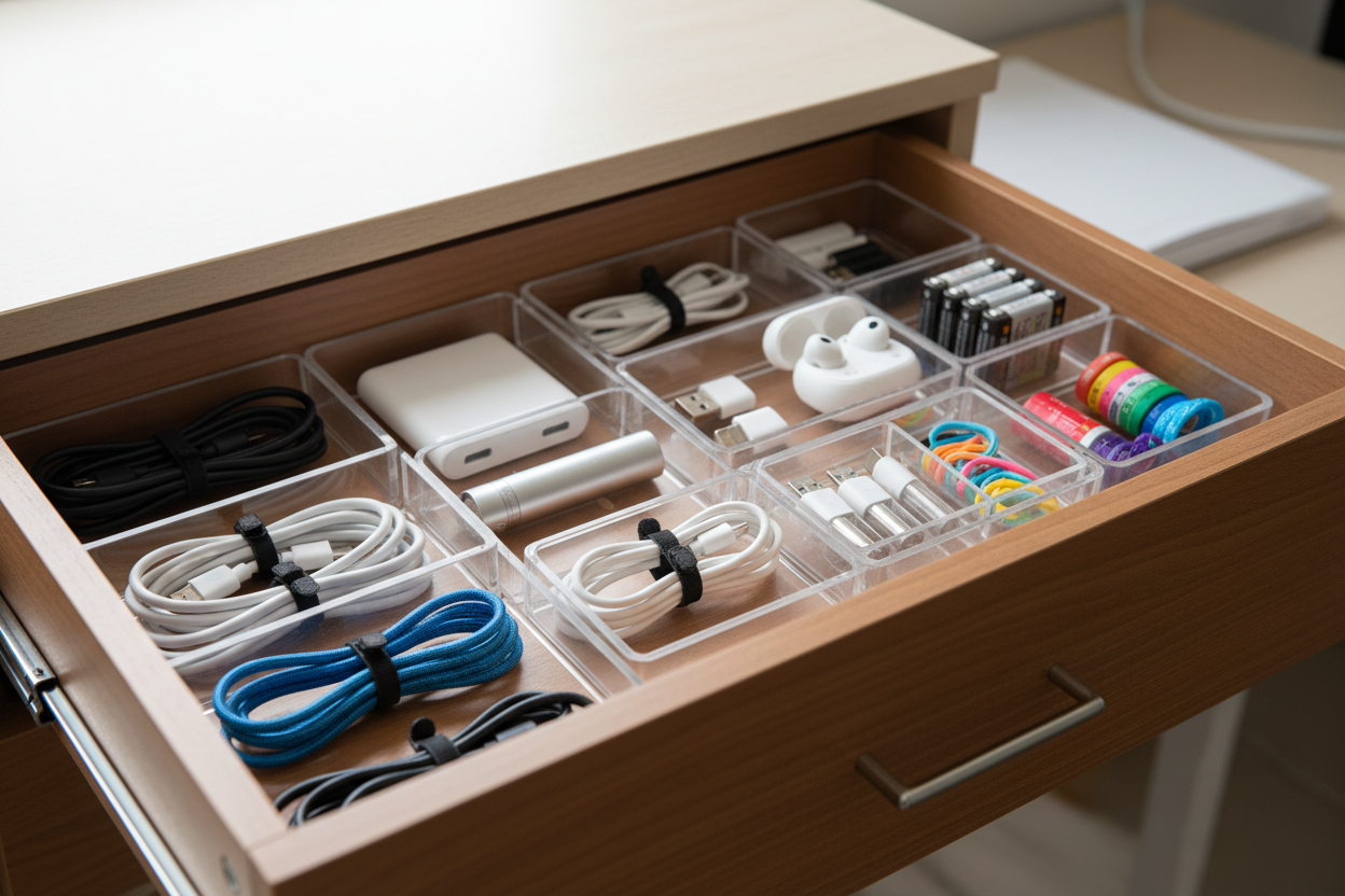 the electronics drawer